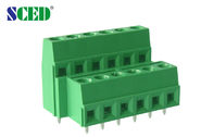 مستويات مزدوجة PCB طرفية بلوك أخضر 5.08 مم 10A مطلي بالنيكل البلاستيكي